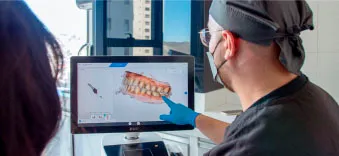 Step 2 of All-on-4 dental implants, showing the preparation of the dental arch in a Mexico clinic.