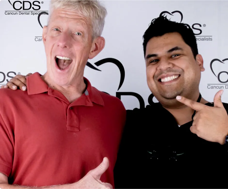 Happy Patient smiling in Cancun Dental Specialist