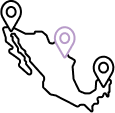 Location icon indicating convenient dental clinic locations in Mexico for easy access.